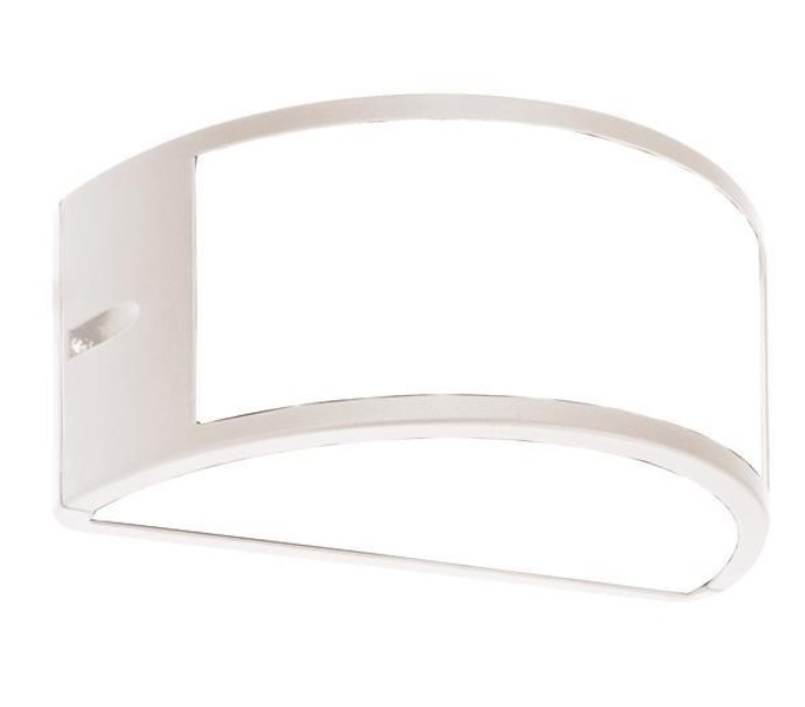 Portia ovaal E27 MAX 10W LED 220x121x108 IP54 wit PRO