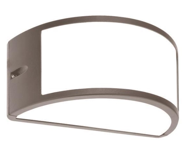 Portia ovaal E27 MAX 10W LED 220x121x108 IP54 grijs PRO