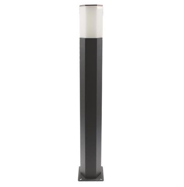 COLUMN verlichting FLOOR HEXAGON + E27 lamp  95x95x700 IP54 grijs