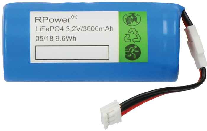 Noodverlichting Pack LIFeP04  3,2V 3400mAh