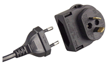 Converterplug EURO - AUS Zwart CP3