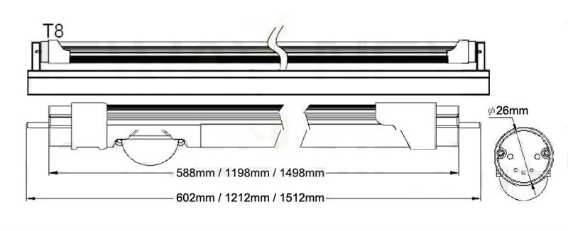 Naturel Licht LEDtube 4000k 120 Cm 16W