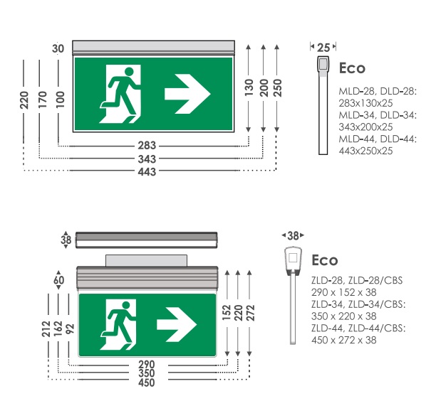 LED noodverlichting ZLD-28/EM