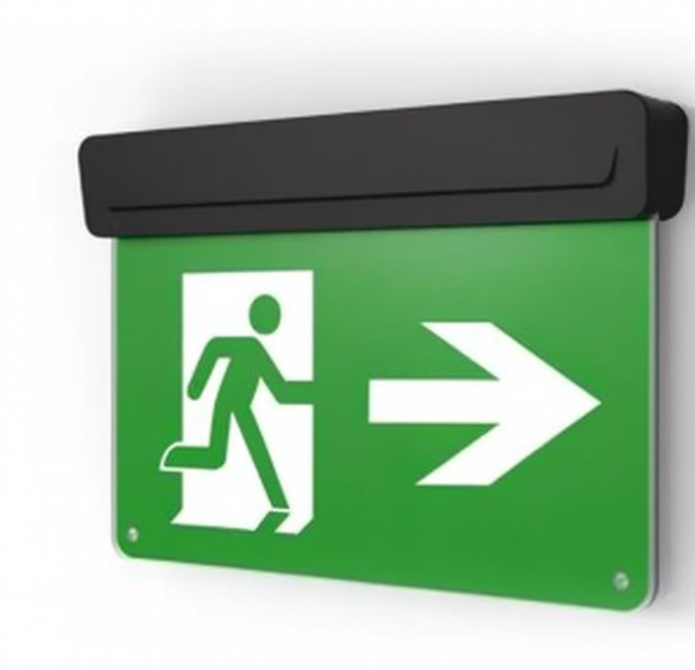 Noodverlichting MARIPOSA Zwart 2.2W IP20 100LM AT